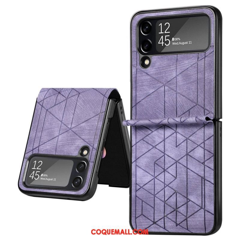 Coque Samsung Galaxy Z Flip 4 Lignes Géométriques