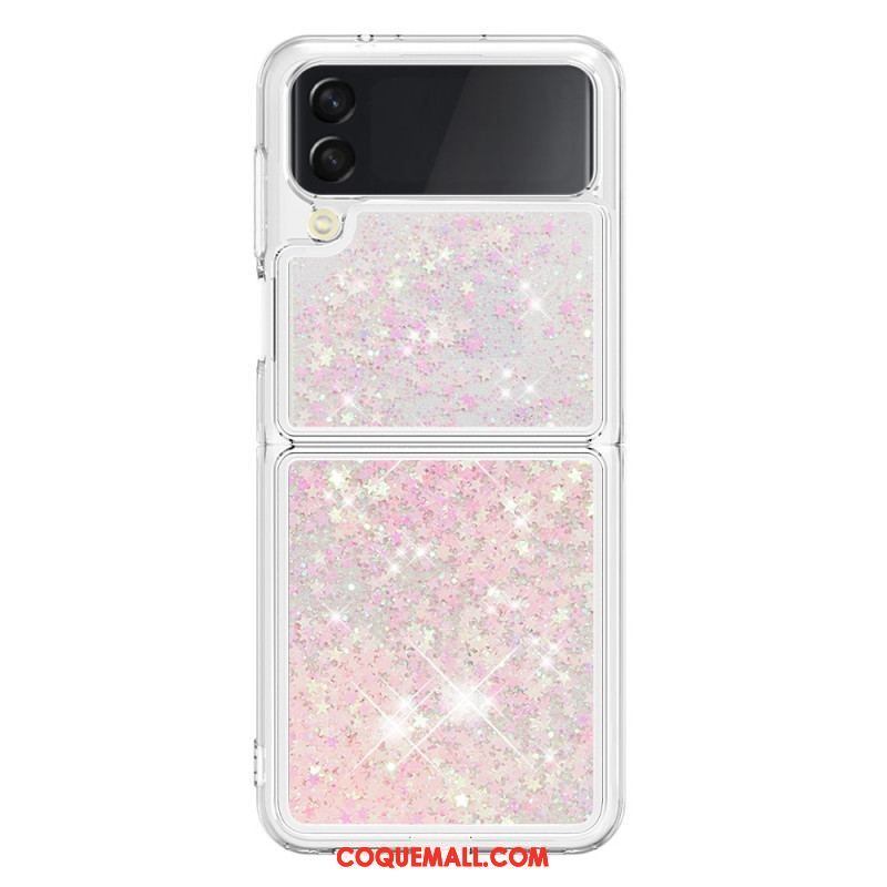 Coque Samsung Galaxy Z Flip 4 Paillettes Colorées