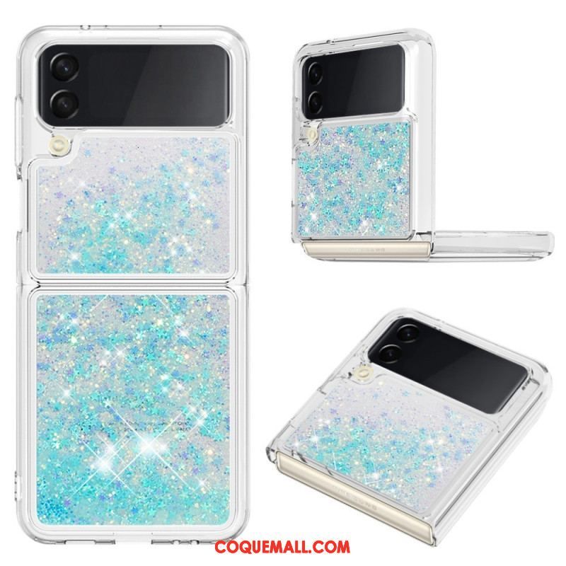 Coque Samsung Galaxy Z Flip 4 Paillettes Colorées