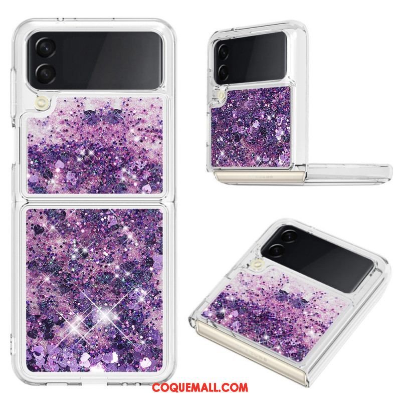 Coque Samsung Galaxy Z Flip 4 Paillettes Colorées