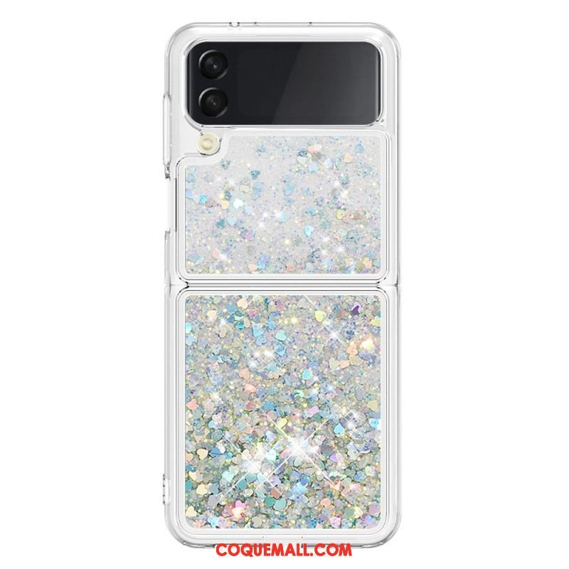 Coque Samsung Galaxy Z Flip 4 Paillettes Colorées