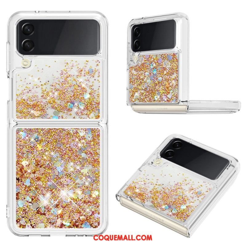 Coque Samsung Galaxy Z Flip 4 Paillettes Colorées