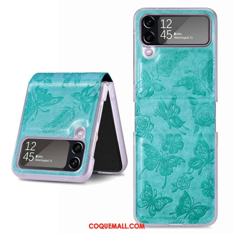 Coque Samsung Galaxy Z Flip 4 Papillon la Nuit