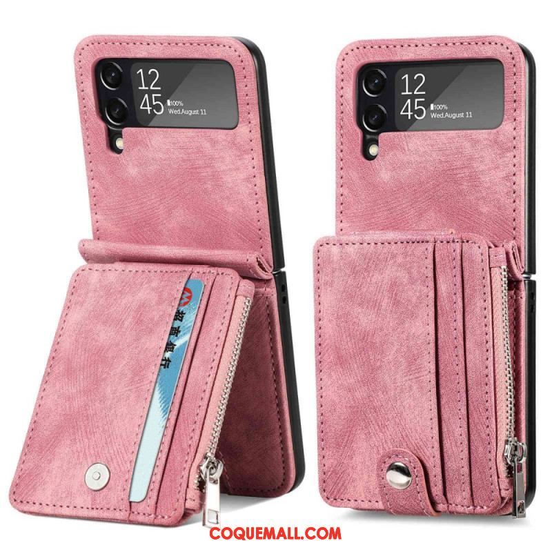 Coque Samsung Galaxy Z Flip 4 Porte-cartes / Porte-monnaie