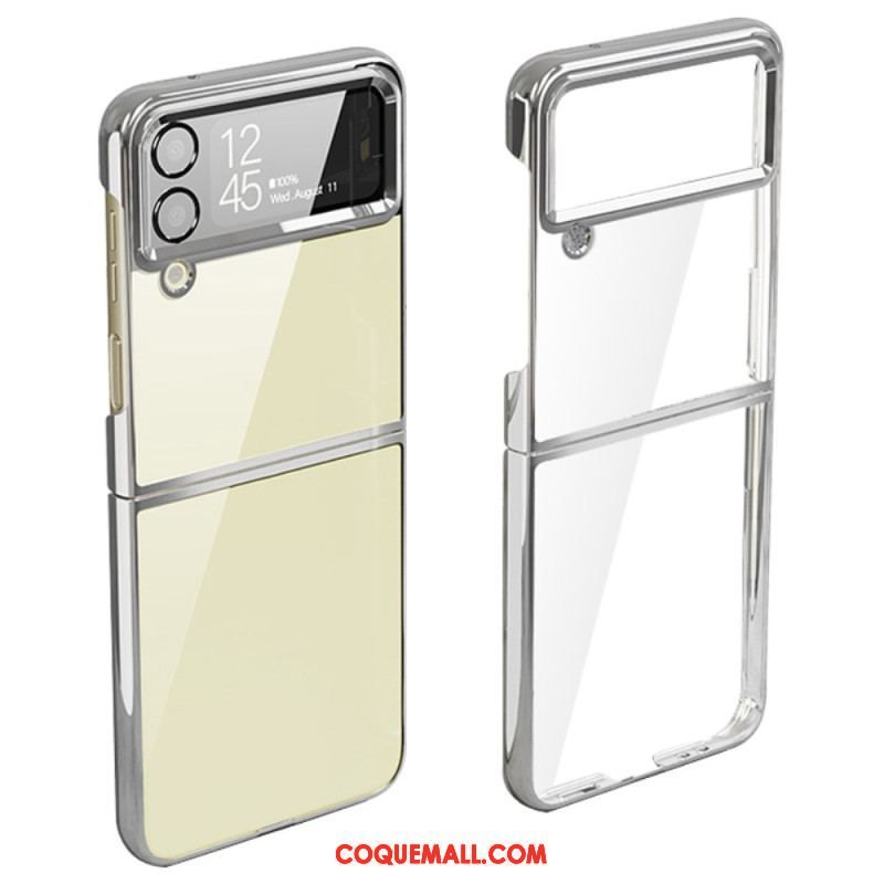 Coque Samsung Galaxy Z Flip 4 Rebords Style Métal