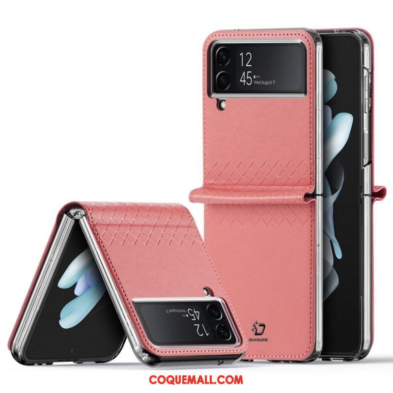 Coque Samsung Galaxy Z Flip 4 Simili Cuir Dux Ducis