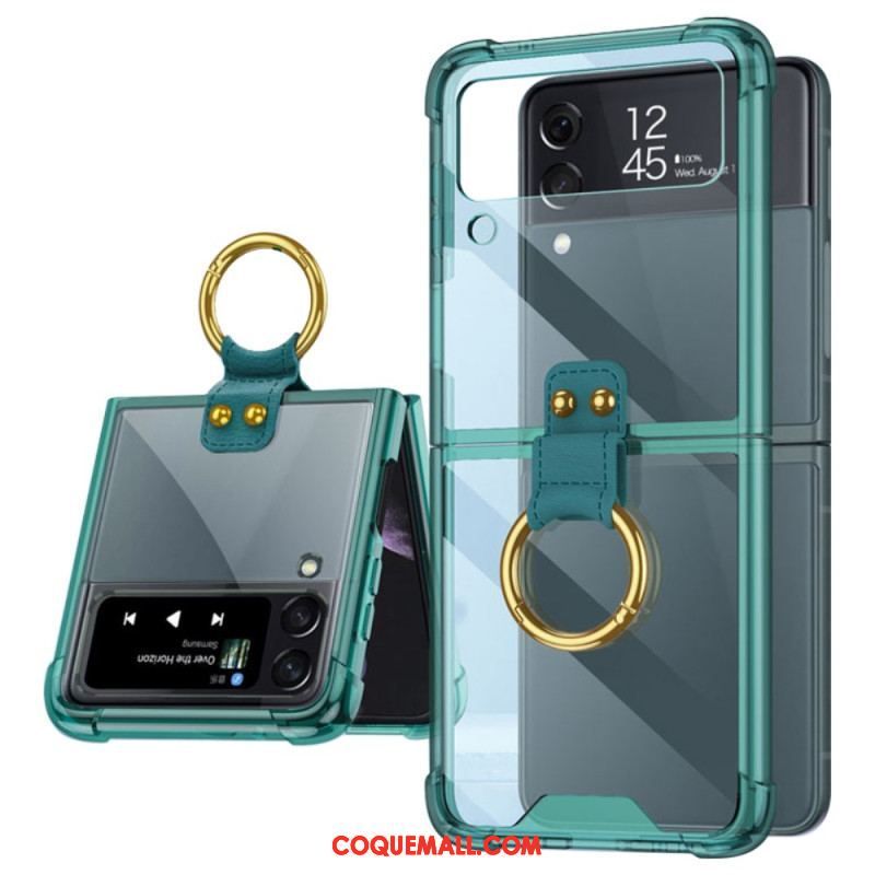 Coque Samsung Galaxy Z Flip 4 Teintée avec Anneau GKK