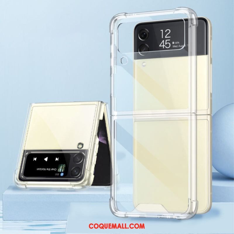 Coque Samsung Galaxy Z Flip 4 Transparente Coins Renforcés GKK