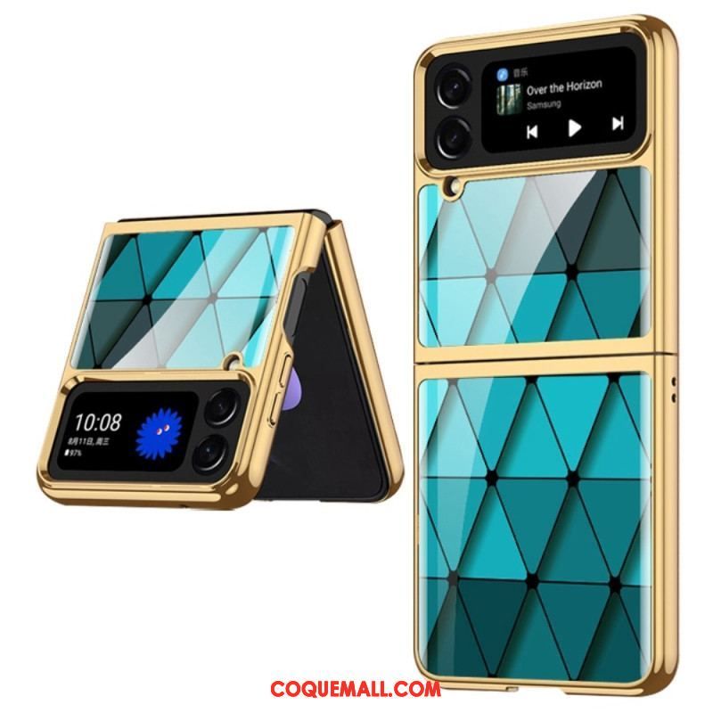 Coque Samsung Galaxy Z Flip 4 Verre Trempé Arlequin GKK