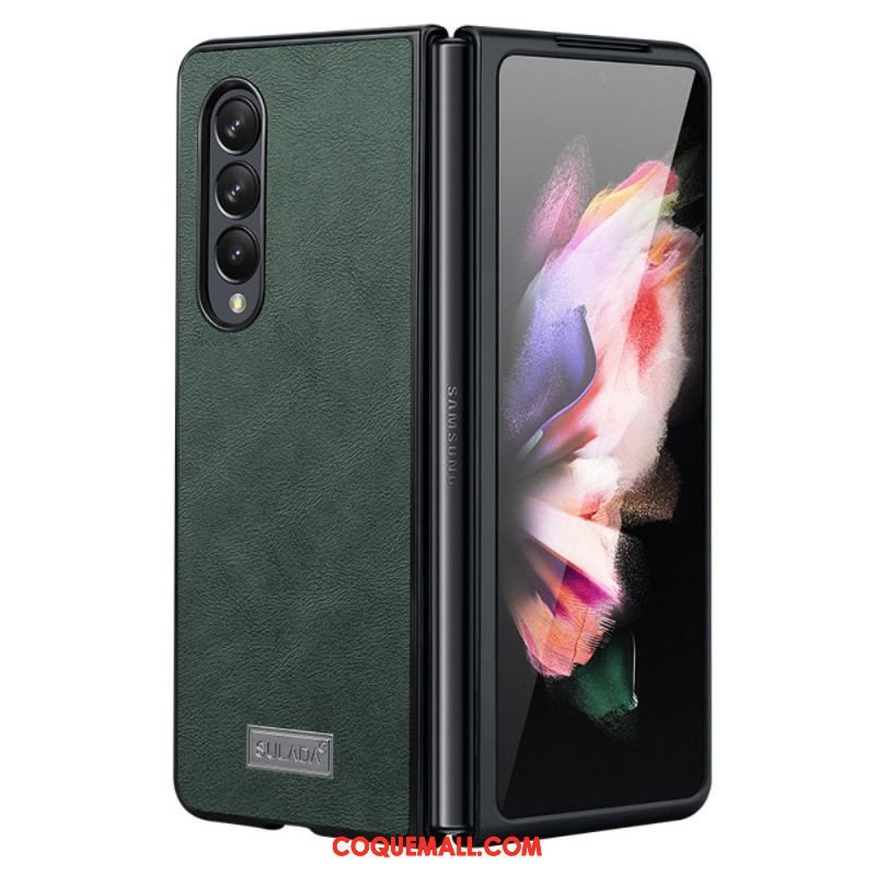 Coque Samsung Galaxy Z Fold 3 5G Simili Cuir SULADA