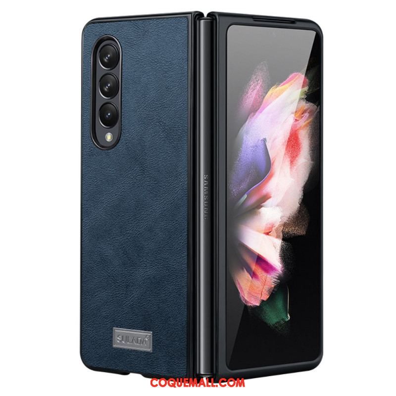 Coque Samsung Galaxy Z Fold 3 5G Simili Cuir SULADA