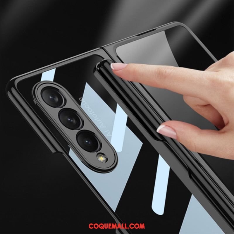 Coque Samsung Galaxy Z Fold 3 5G Transparente avec Porte-Stylet GKK