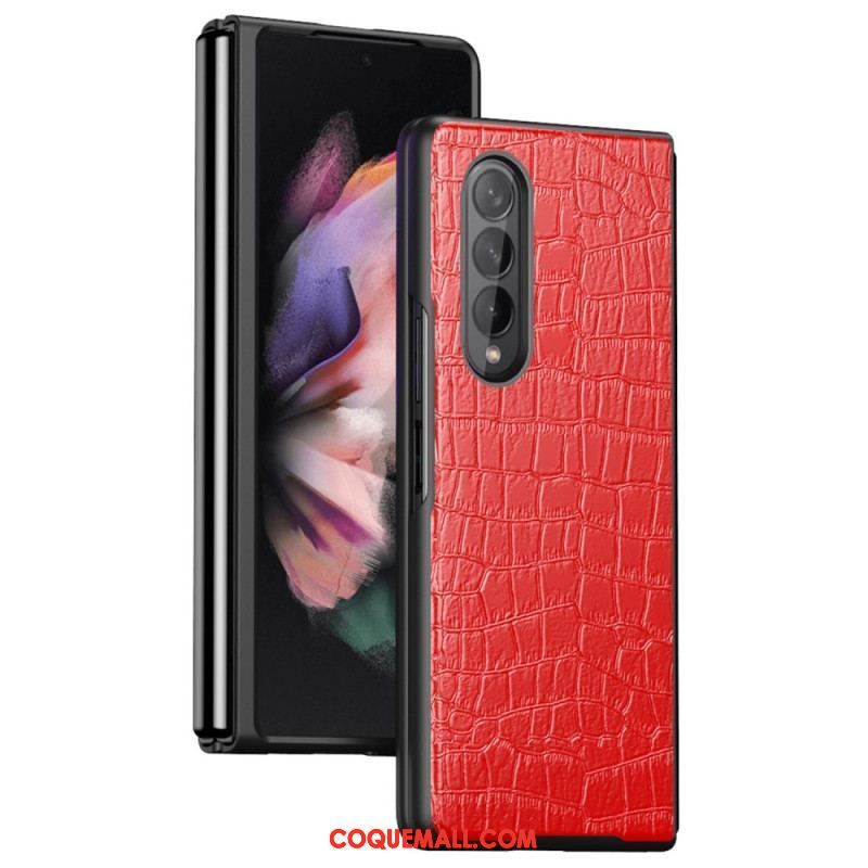 Coque Samsung Galaxy Z Fold 4 Classic Croco