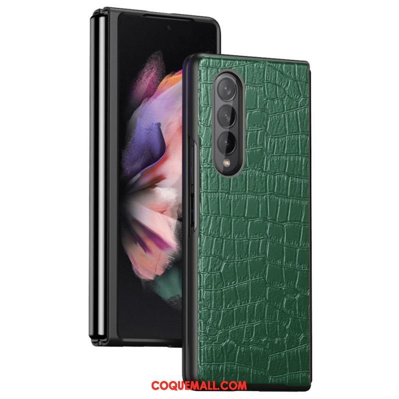 Coque Samsung Galaxy Z Fold 4 Classic Croco