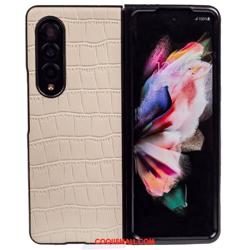 Coque Samsung Galaxy Z Fold 4 Relief Croco