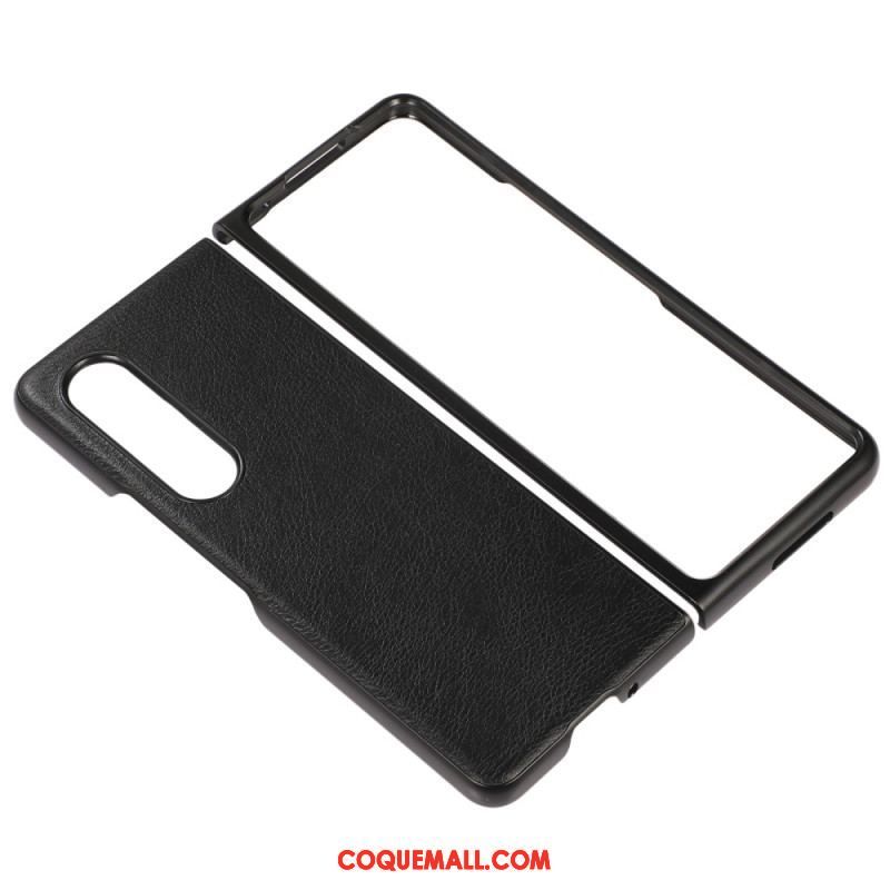 Coque Samsung Galaxy Z Fold 4 Simili Cuir Classique