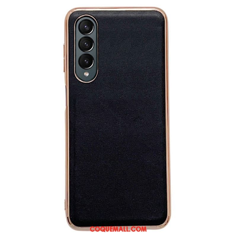 Coque Samsung Galaxy Z Fold 4 Simili Cuir Premium Uni