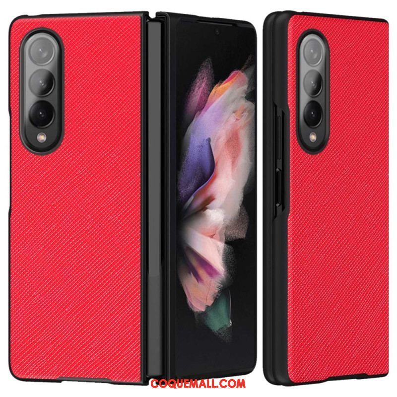 Coque Samsung Galaxy Z Fold 4 Texture Tissée