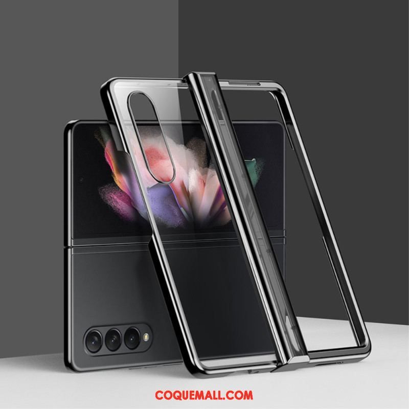 Coque Samsung Galaxy Z Fold 4 Transparente Métallisée à Charnière