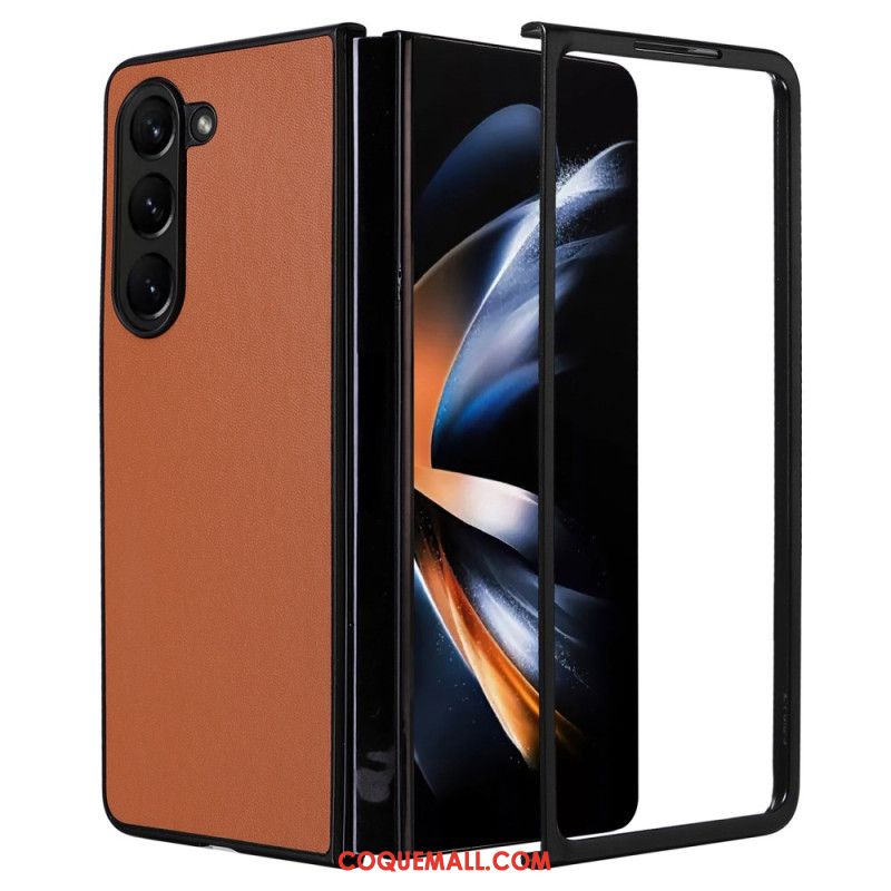 Coque Samsung Galaxy Z Fold 6 Effet Cuir