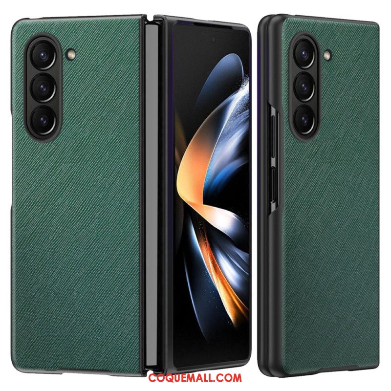 Coque Samsung Galaxy Z Fold 6 Texture Croisée