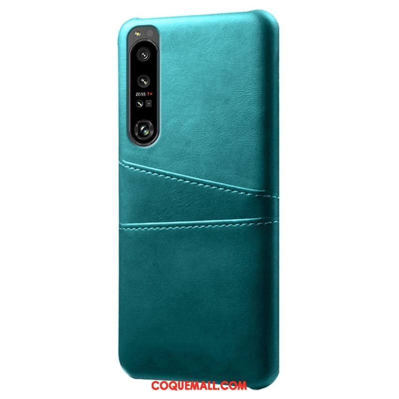 Coque Sony Xperia 1 IV Effet Cuir Porte-Cartes