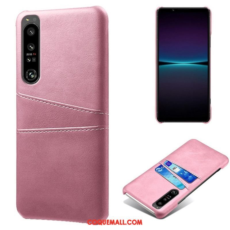 Coque Sony Xperia 1 IV Effet Cuir Porte-Cartes