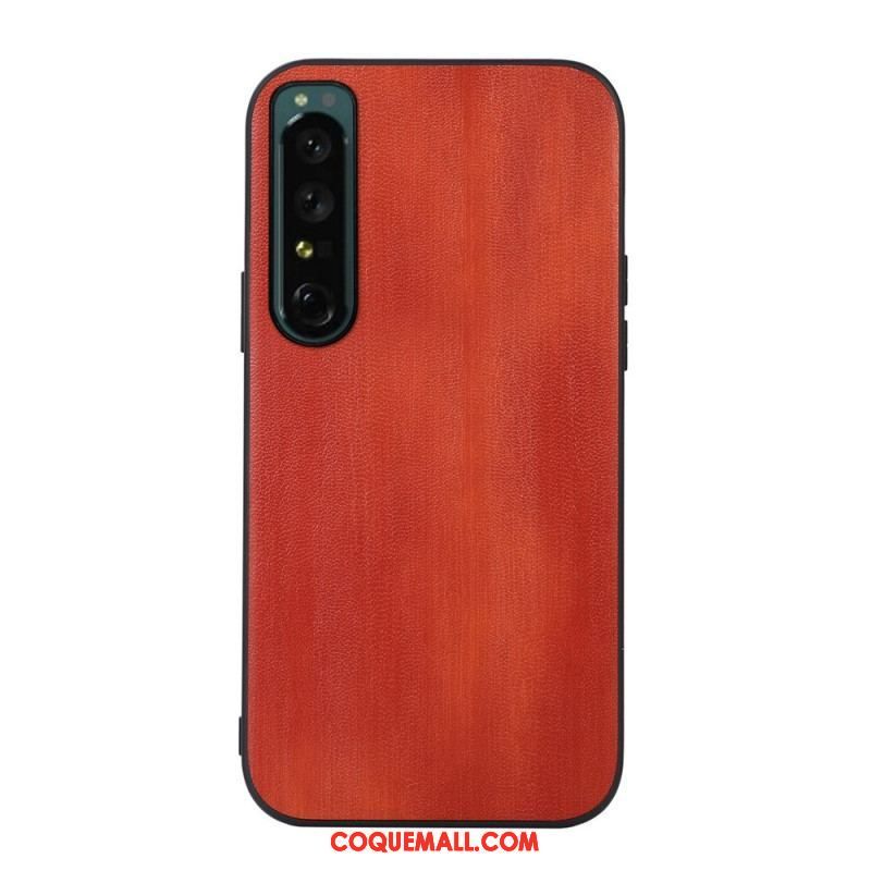 Coque Sony Xperia 1 IV Simili Cuir