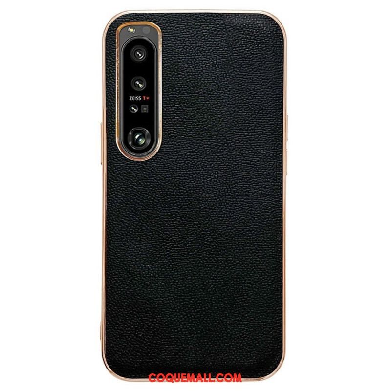 Coque Sony Xperia 1 IV Vrai Cuir