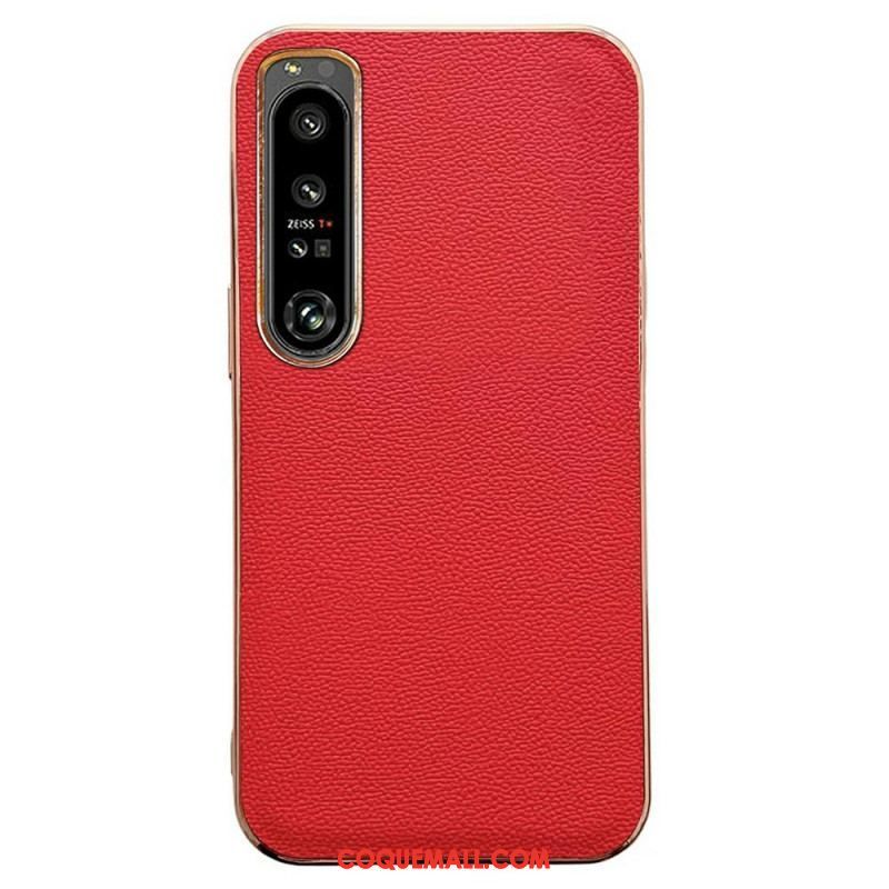 Coque Sony Xperia 1 IV Vrai Cuir