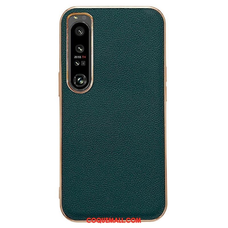 Coque Sony Xperia 1 IV Vrai Cuir