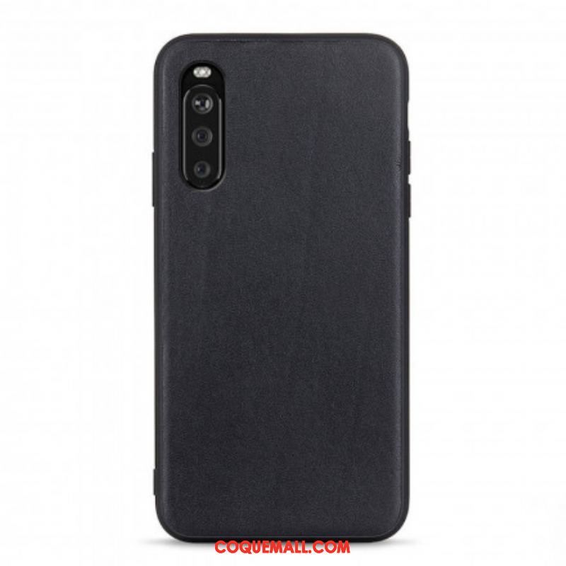 Coque Sony Xperia 10 III Véritable Cuir Business