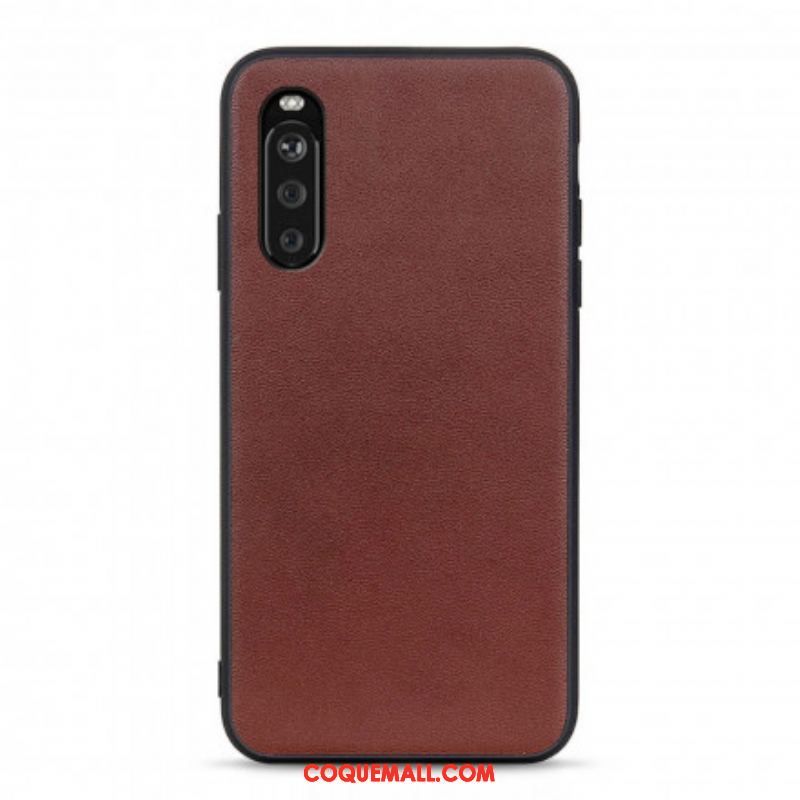 Coque Sony Xperia 10 III Véritable Cuir Business