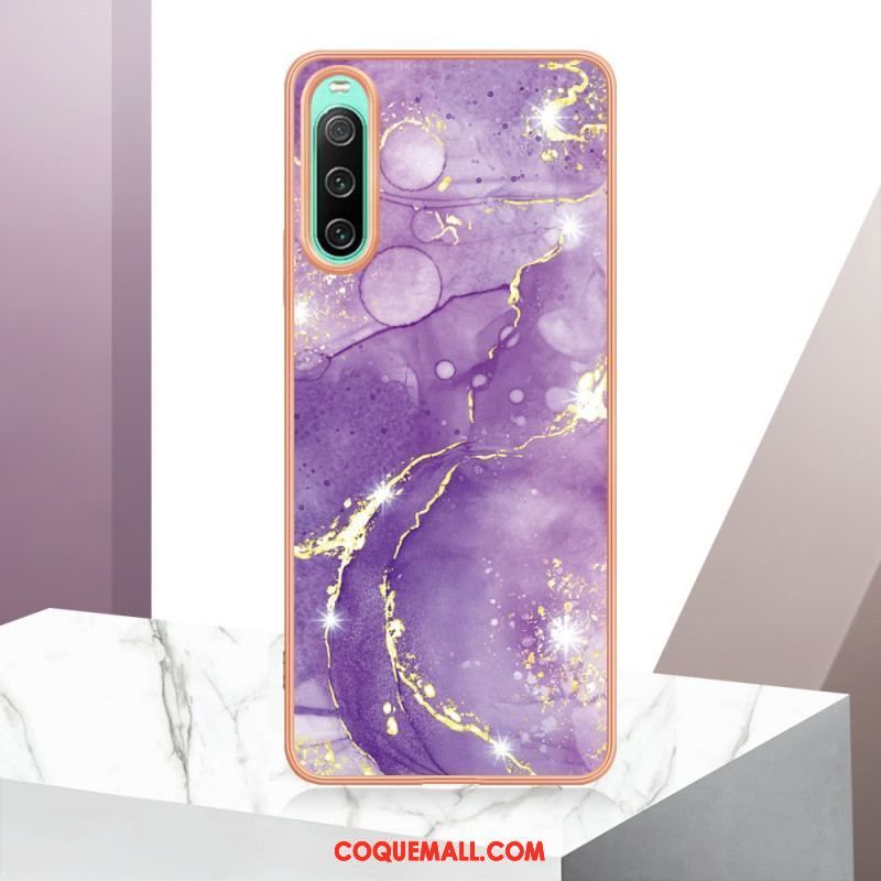 Coque Sony Xperia 10 IV Marbre Coloré