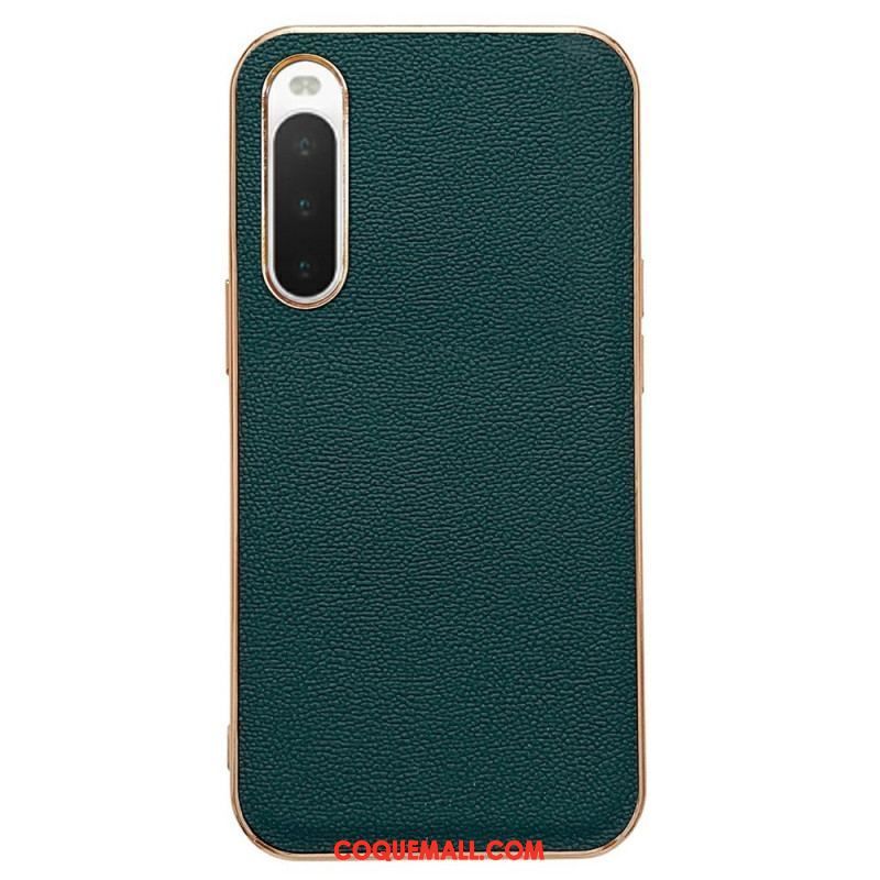 Coque Sony Xperia 10 IV Véritable Cuir Color