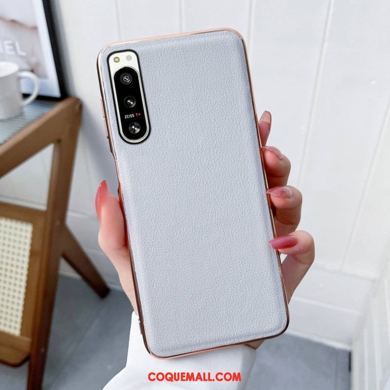 Coque Sony Xperia 5 IV Cuir Authentique