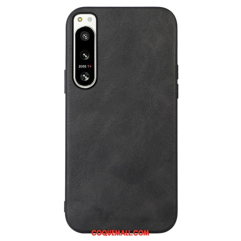 Coque Sony Xperia 5 IV Effet Cuir Look Raffiné