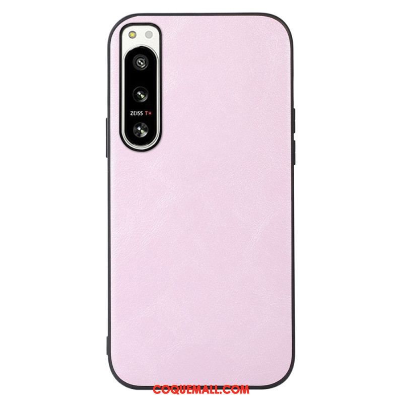 Coque Sony Xperia 5 IV Effet Cuir Look Raffiné