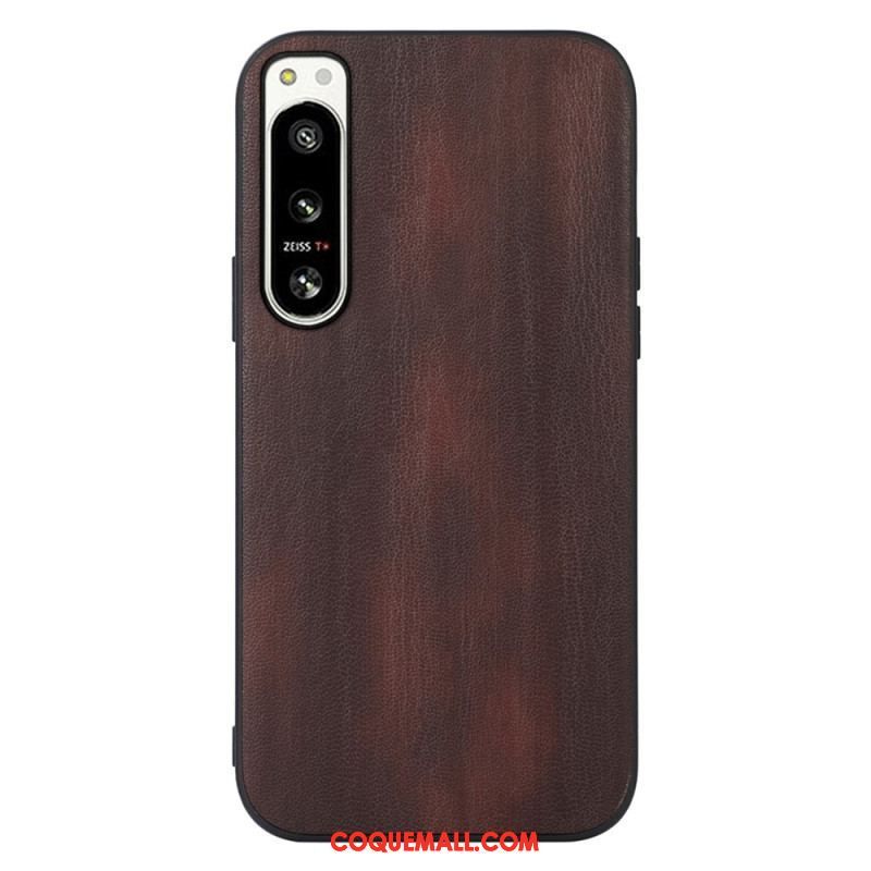 Coque Sony Xperia 5 IV Simili Cuir Texturé