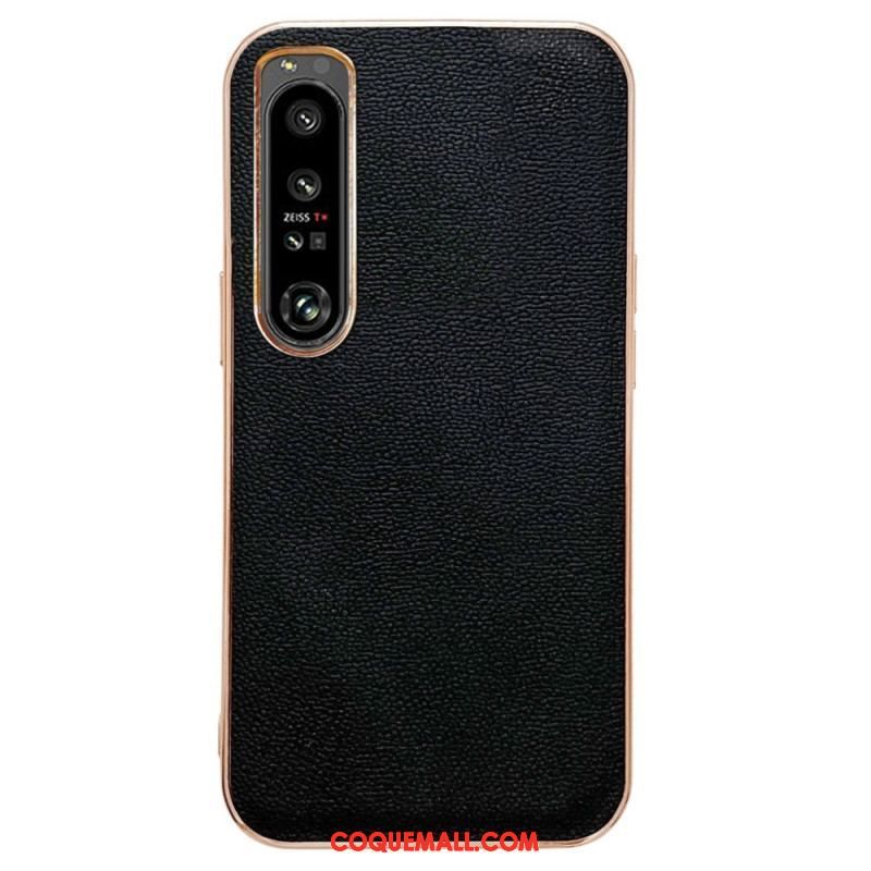 Coque Sony Xperia 5 IV Vrai Cuir