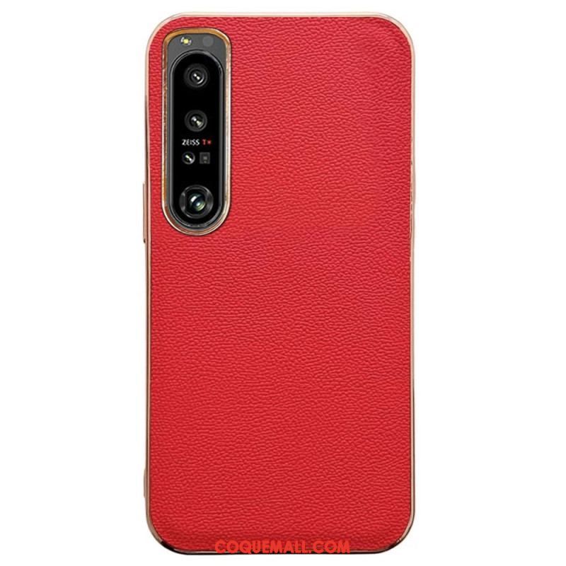 Coque Sony Xperia 5 IV Vrai Cuir