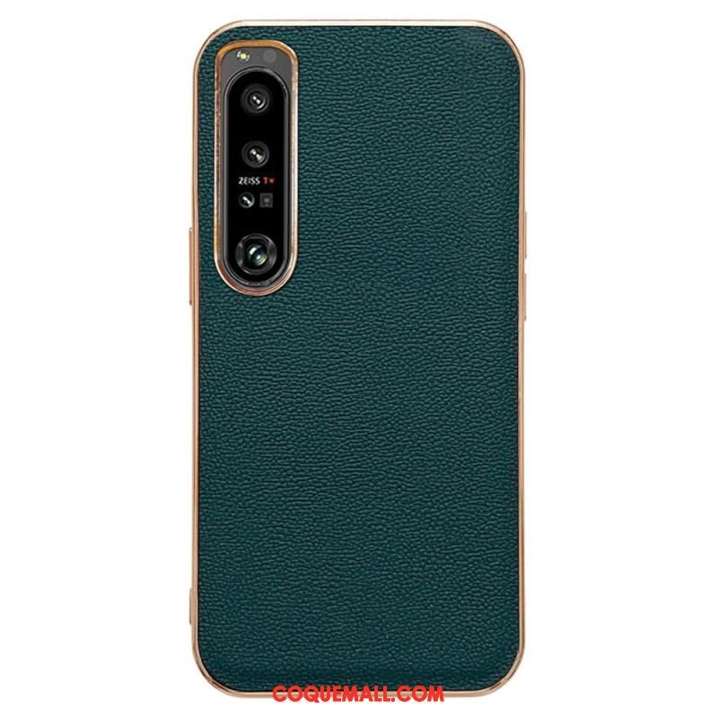 Coque Sony Xperia 5 IV Vrai Cuir