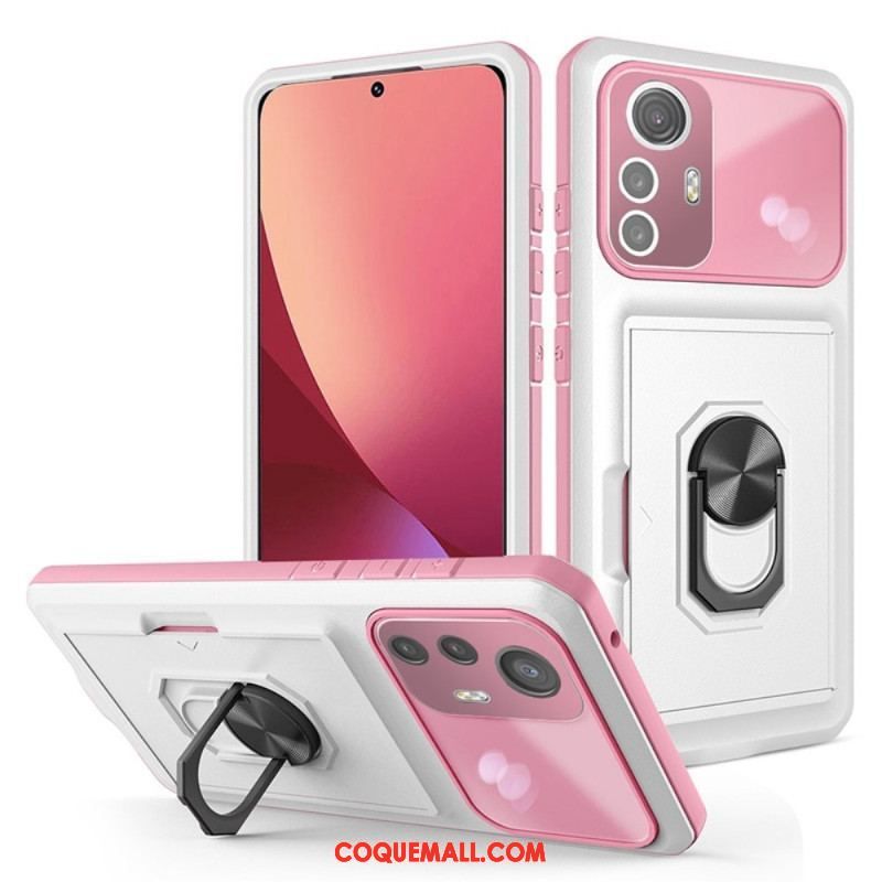 Coque Xiaomi 12 / 12X Anneau-Support et Porte-Carte