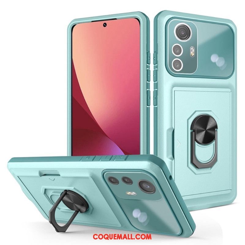 Coque Xiaomi 12 / 12X Anneau-Support et Porte-Carte