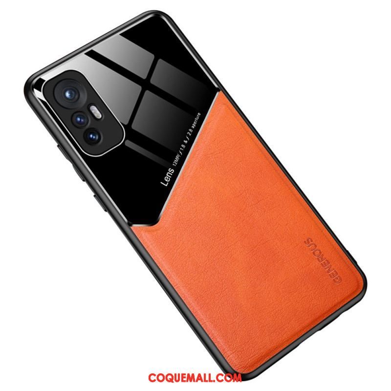 Coque  Xiaomi 12 / 12X  Effet Cuir Magnétique