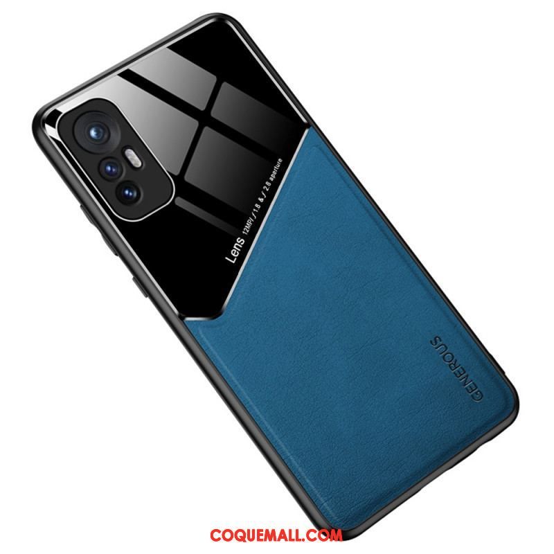 Coque  Xiaomi 12 / 12X  Effet Cuir Magnétique