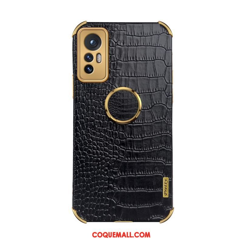 Coque  Xiaomi 12 / 12X  Effet Peau de Crocodile Anneau-Support