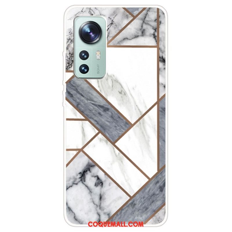 Coque  Xiaomi 12 / 12X  Marbre Géométrique Décliné