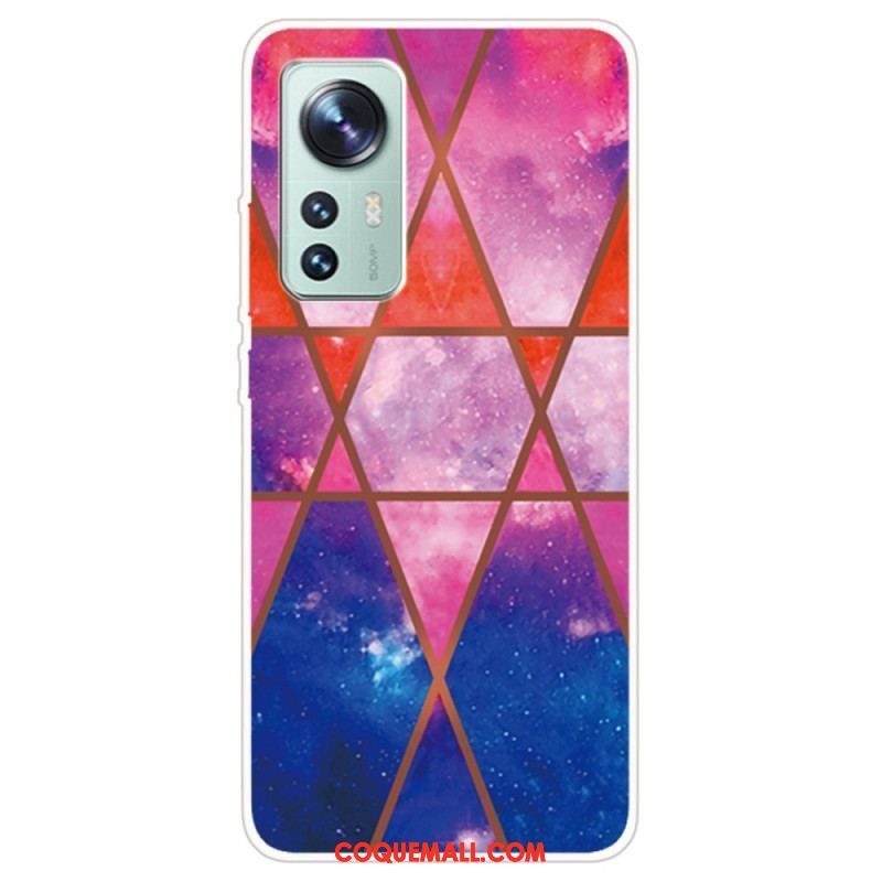 Coque  Xiaomi 12 / 12X  Marbre Géométrique Décliné