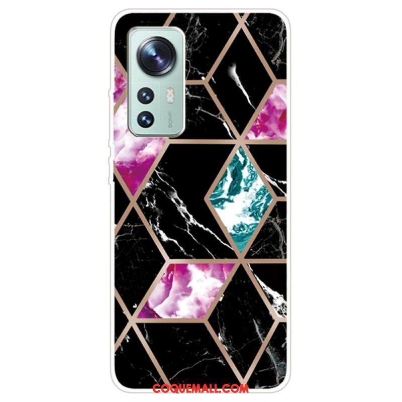 Coque  Xiaomi 12 / 12X  Marbre Géométrique Variable